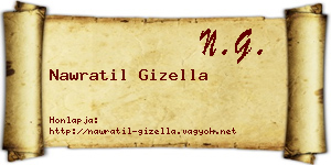 Nawratil Gizella névjegykártya
