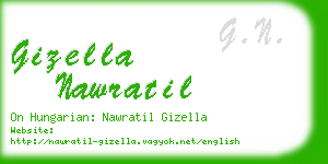 gizella nawratil business card